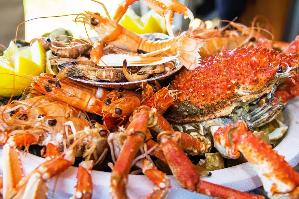 Plateaux de fruits de mer près de Nuits-Saint-Georges